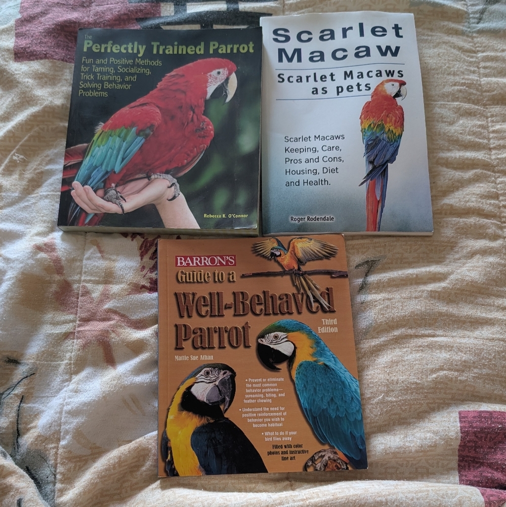 Set Of Three Parrot Training Books